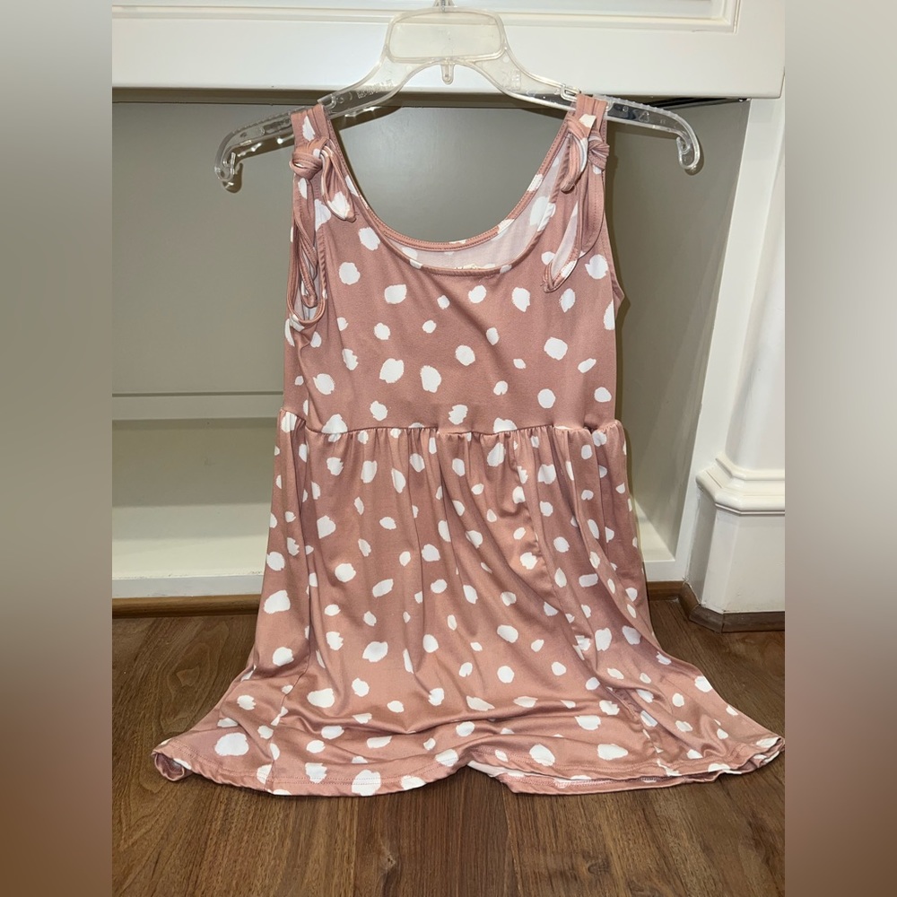 Pink soft flowy tee